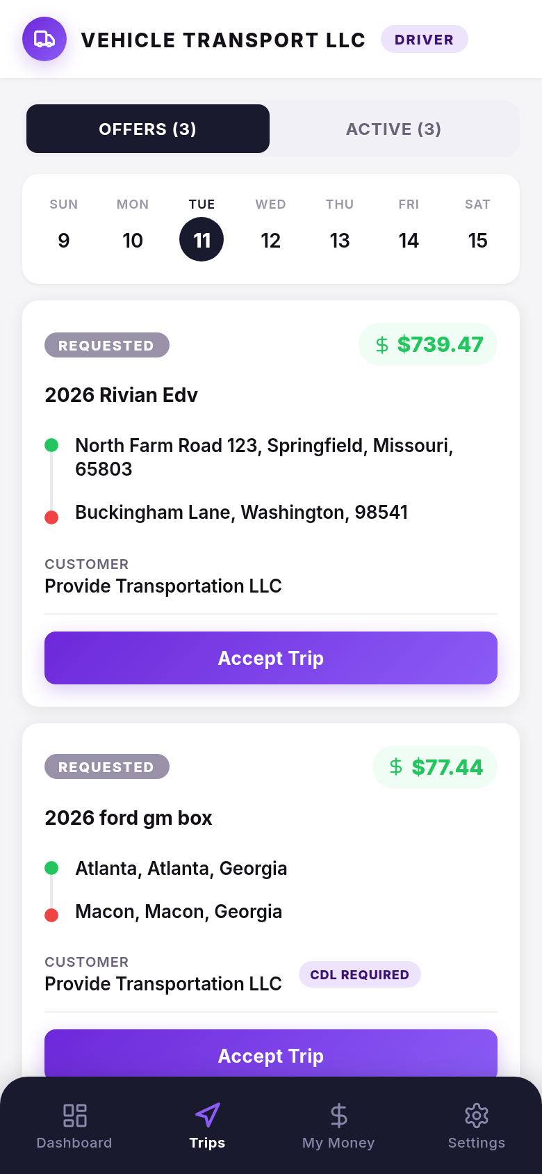 Trip Offers